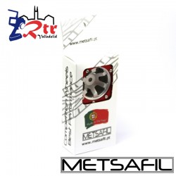 Llantas 1.9 beadlock Metsafil PT- Claw Plata/Rojo (2 Unidades)