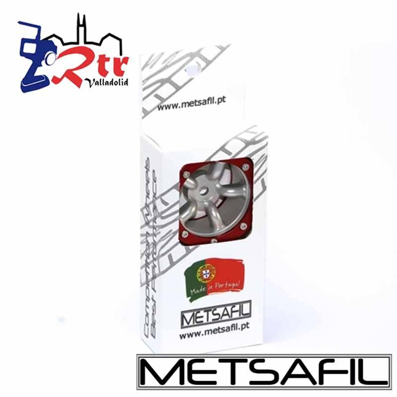 Llantas 1.9 aluminio Crawler beadlock Metsafil Plata/Rojo (2 Unidades)