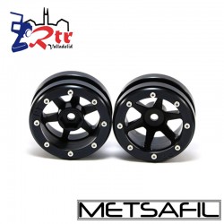 Llantas 1.9 beadlock Metsafil PT-Slingshot Negro/Negro (2 Unidades)
