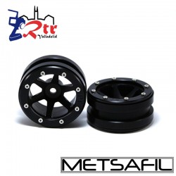 Llantas 1.9 beadlock Metsafil PT-Slingshot Negro/Negro (2 Unidades)