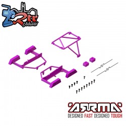Desert Truck Body Roll Cage Set  Purple: GROM