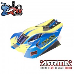 1-8 Clipless Painted Decaled Body  Blue: TYPHON 4X4