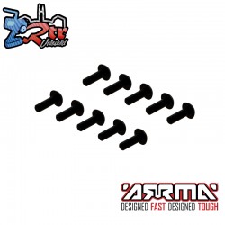M2.5x8mm Button Head Screw With M3 Head (10)
