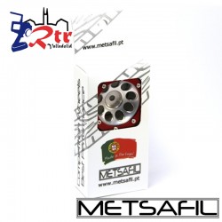 Llantas 1.9 beadlock Metsafil PT-Ecohole Plata/Rojo (2 Unidades)