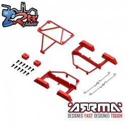 Desert Truck Body Roll Cage Set  Red: GROM