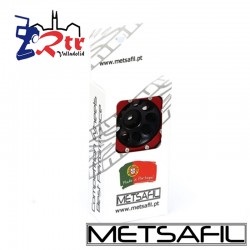 Llantas 1.9 beadlock Metsafil PT-Ecohole Negro/Rojo (2 Unidades)
