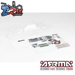 1-10 Clear Body with Decals and Window Masks: KRATON 4X4 BLX