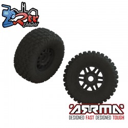 dBoots FORTRESS LP Tire Set Glued Black (2)