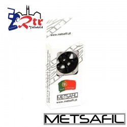 Llantas 1.9 beadlock Metsafil PT-Safari Negro/Plata (2 Unidades)