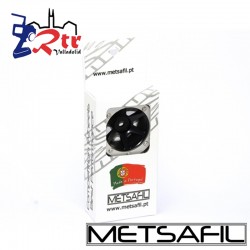 Llantas 1.9 beadlock Metsafil PT-Slingshot Negro/Plata (2 Unidades)