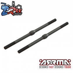 Steel Turnbuckle  M4 x 95mm Black (2)