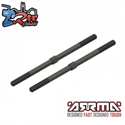 Steel Turnbuckle M6x130mm (Black) (2)