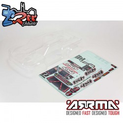 1-10 Clear Body with Decals and Window Masks: SENTON 4X4 BLX