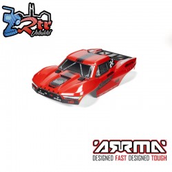 1-10 Clipless Painted Trimmed Body Set with Decals  Red:...