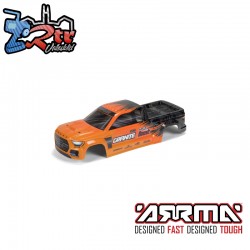 1-10 GRANITE 4X2 Painted Decaled Trimmed Body Orange-Black