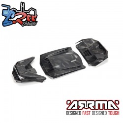 1-7 Exterior Body Panels Painted  Black Camo: FIRETEAM