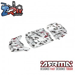 1-7 Exterior Body Panels Painted  White Camo: FIRETEAM