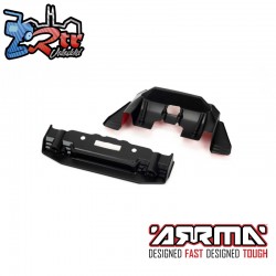 1-7 Painted Splitter And Diffuser  Black and Red: FELONY...