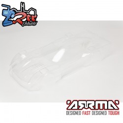 1-8 Clear Body with Decals: VENDETTA 4X4