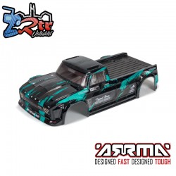 1-8 Finished Body  Black-Teal: INFRACTION