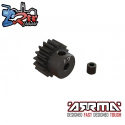 17T 0.8Mod 1-8" Bore CNC Steel Pinion Gear