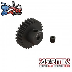 26T 0.8Mod 1-8" Bore CNC Steel Pinion Gear