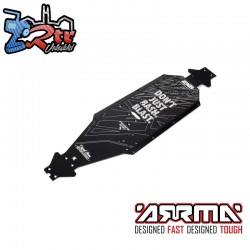 Aluminum Chassis CNC 7075 T6 LWB  Black: EXB