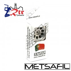Llantas 1.9 beadlock Metsafil PT-EcoholePlata/Plata (2 Unidades)
