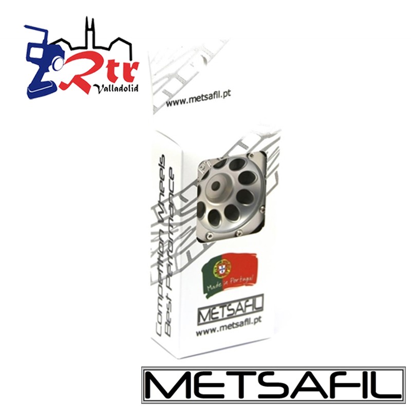 Llantas 1.9 aluminio Crawler beadlock Metsafil Plata/Plata (2 Unidades)