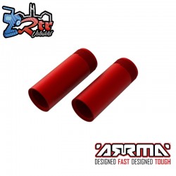 Aluminum Shock Body  15 x 53mm (2)