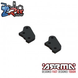 Aluminum Steering Plate B  Black (2)