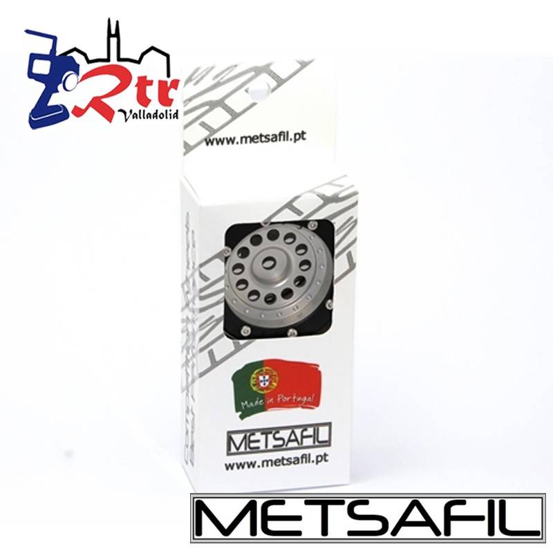 Llantas 1.9 aluminio Crawler beadlock Metsafil Plata/Negro (2 Unidades)