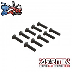 Flat Head Hex Machine Screw  M3x14mm (10)
