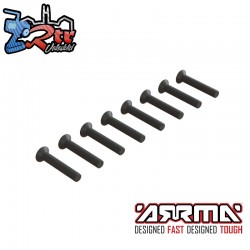 Flat Head Hex Machine Screw M3x18mm (10)