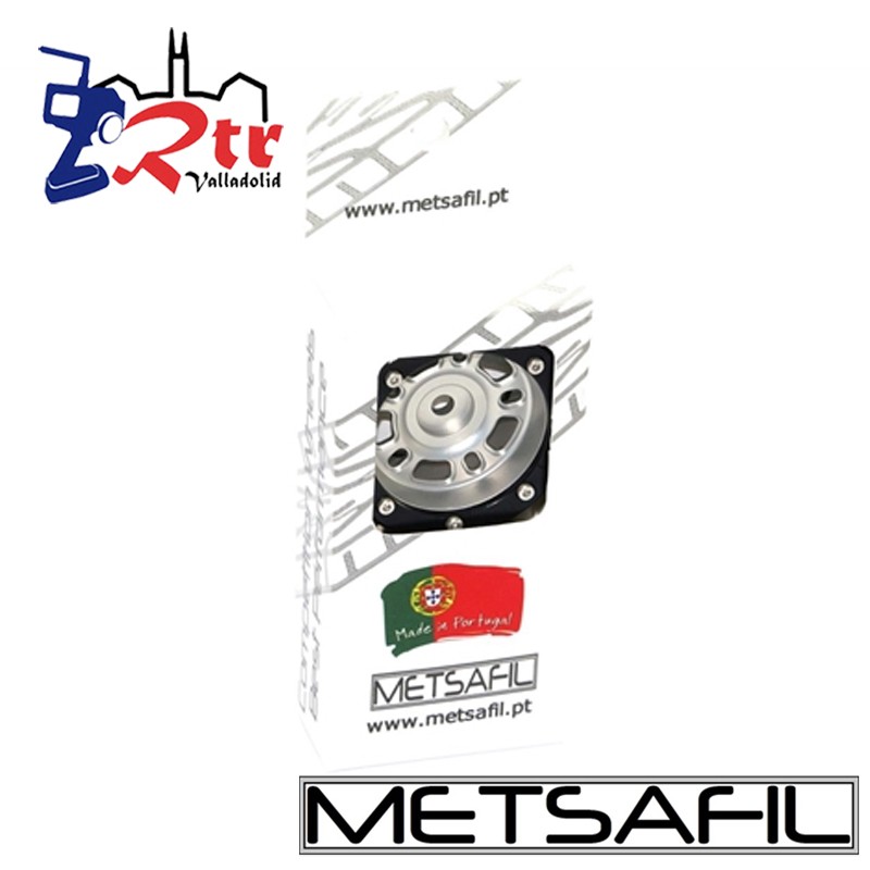 Llantas 1.9 aluminio Crawler beadlock Metsafil Plata/Negro (2 Unidades)