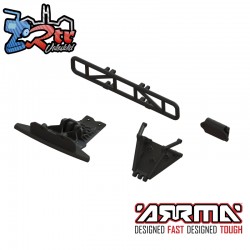 Lower Skid And Bumper Mount Set  Black