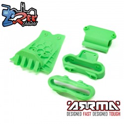Lower Skid And Bumper Mount Set  Green