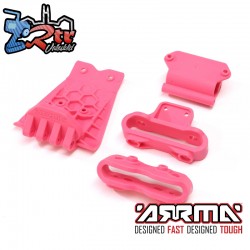 Lower Skid And Bumper Mount Set  Pink