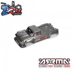 Painted Decaled Trimmed Body  Gunmetal: Outcast 4x4