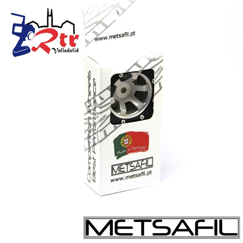 Llantas 1.9 aluminio Crawler beadlock Metsafil Plata/Negro (2 Unidades)