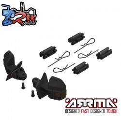 Wing mirror and door handle set