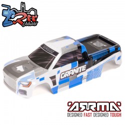 1-10 Clipless Painted Decaled Body  Blue: GRANITE 4X4