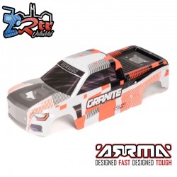 1-10 Clipless Painted Decaled Body  Orange: GRANITE 4X4