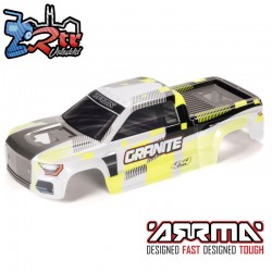 1-10 Clipless Painted Decaled Body  Yellow: GRANITE 4X4