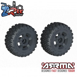 dBoots 'Ragnarok MT' Tire Set Glued  Black (2)