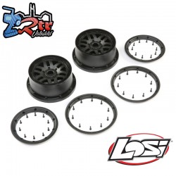 1-5 Front-Rear 4.75 Wheel and Beadlock Set  24mm Hex...