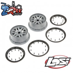 1-5 Front-Rear 4.75 Wheel and Beadlock Set  24mm Hex...