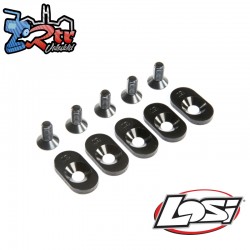Engine Mount Insert and Screws 19T  Black (5): 5ive-T 2.0...