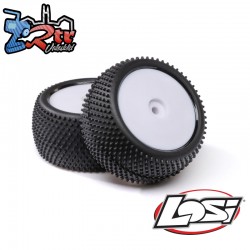 Big Shot  Rear  Mounted Tires  White (2): Mini B