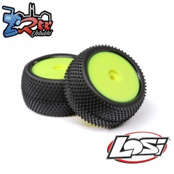 Big Shot  Rear  Mounted Tires  Yellow (2): Mini B